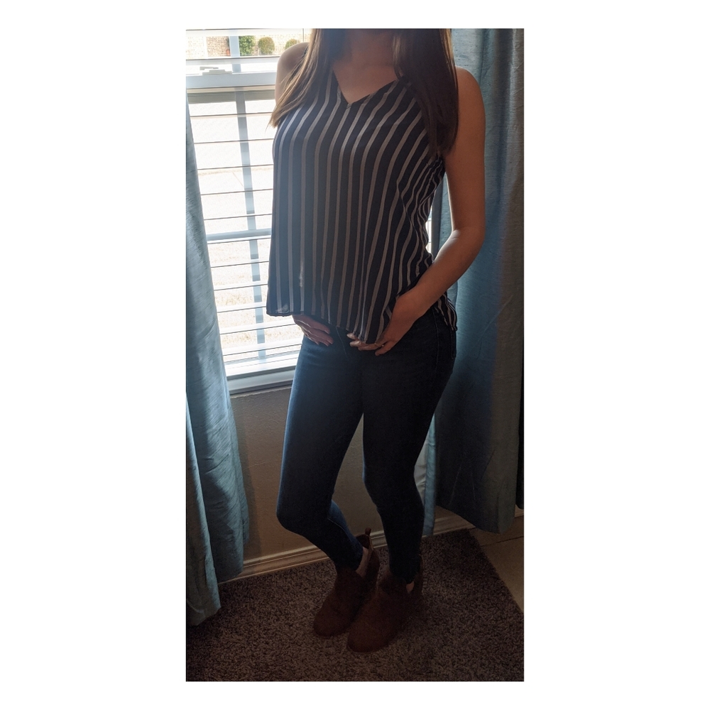 Striped blouse. - Picture 2 of 4
